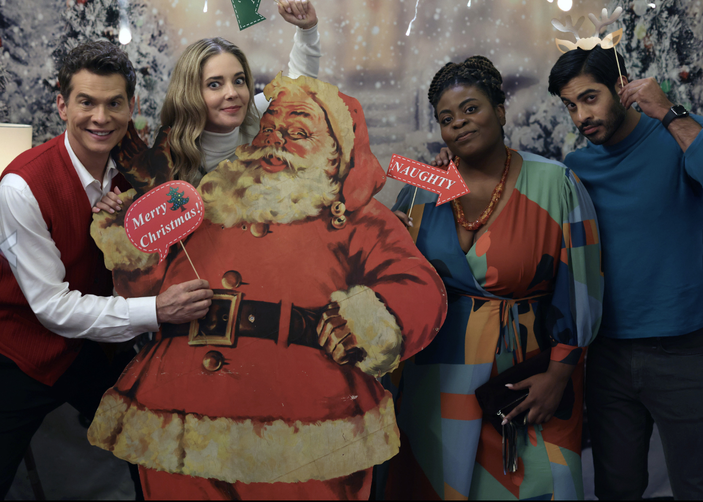 Cast photo booth scene